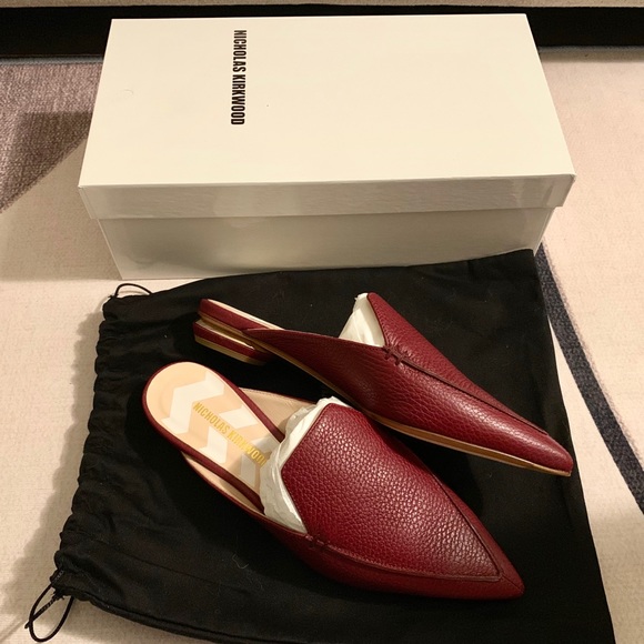 Nicholas Kirkwood Shoes - New authentic Nicholas Kirkwood burgundy mules